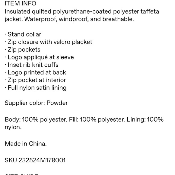 NWT NIB Rains Harbin Puffer - Powder (White) - XS - Picture 5 of 5